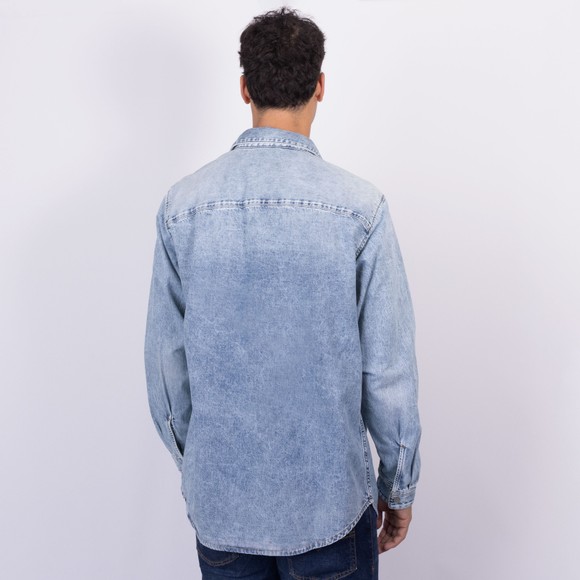Diesel Mens Blue Simply Denim Shirt #4
