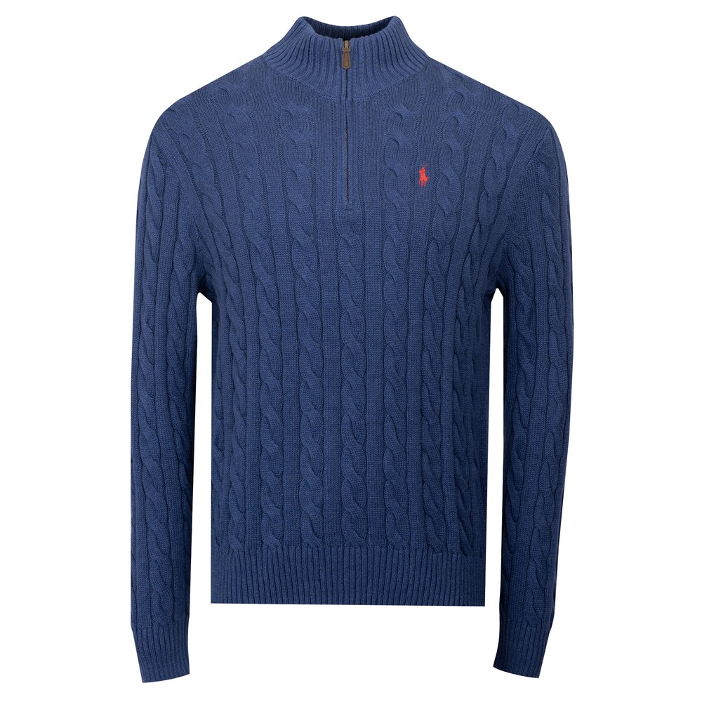 Polo Ralph Lauren Cable Knit Half Zip Jumper | Oxygen Clothing