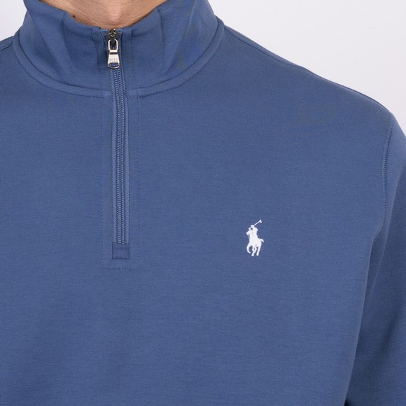 Polo Ralph Lauren Mens Blue Tech Fleece Quarter Zip #3
