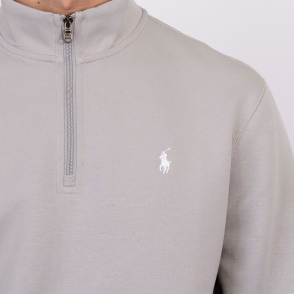 Polo Ralph Lauren Mens Grey Tech Fleece Quarter Zip #4
