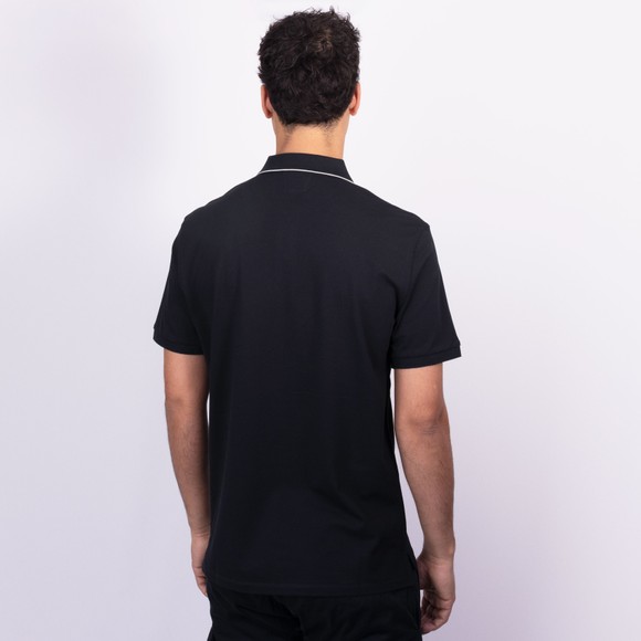 C.P. Company Mens Blue Stretch Pique Tipped Polo Shirt #3