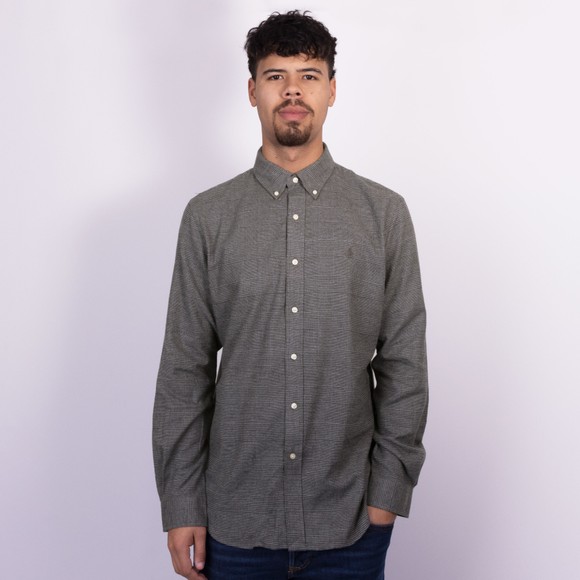 Polo Ralph Lauren Mens Grey Custom Fit Plaid Performance Twill Shirt #4