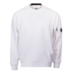 Diagonal Raised Fleece Lens Crew Neck Sweatshirt