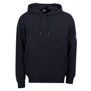 Diagonal Raised Fleece Hooded Lens Sweatshirt