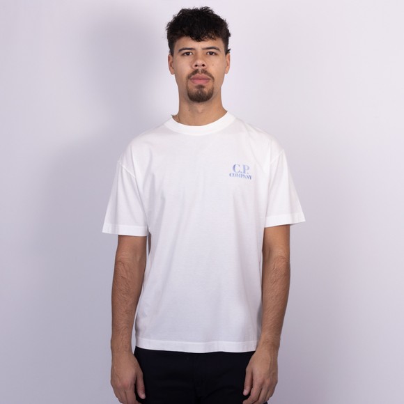C.P. Company Mens White Jersey Comfort T Shirt #4
