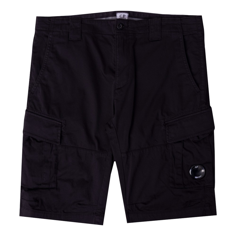 Stretch Sateen Cargo Lens Shorts