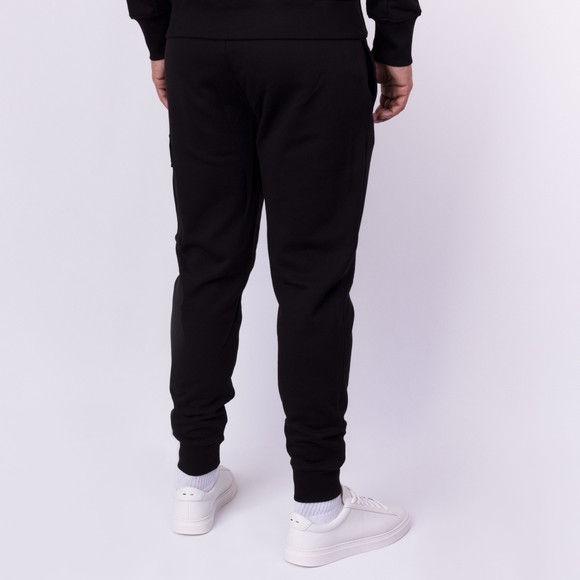 C.P. Company Mens Black Diagonal Raised Fleece Cargo Lens Sweatpants #3