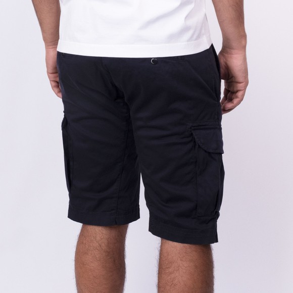 C.P. Company Mens Blue Stretch Sateen Cargo Lens Shorts #3