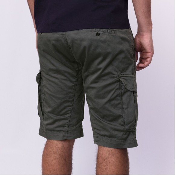C.P. Company Mens Grey Stretch Sateen Cargo Lens Shorts #3