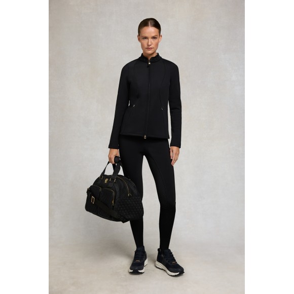 Holland Cooper Womens Black Crystal Zip Jacket #3