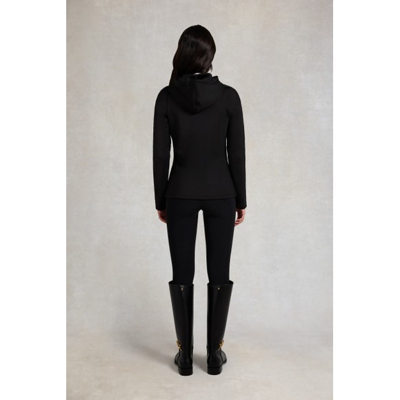 Holland Cooper Womens Black Crystal Zip Hoody #3