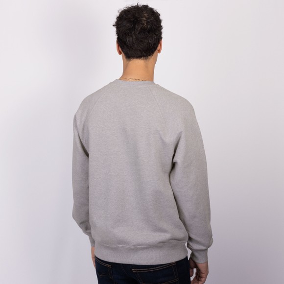 Nudie Jeans Mens Grey Palle Logo Sweatshirt main image
