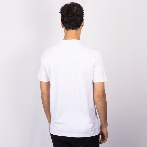 BOSS Mens White Athleisure Tee Stretch T Shirt #4