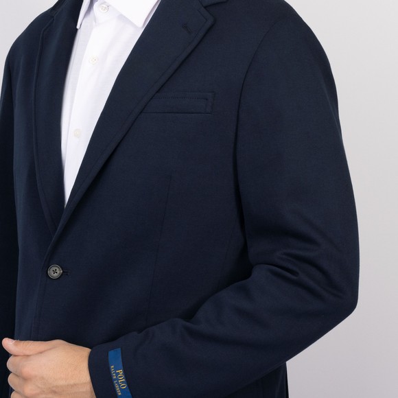 Polo Ralph Lauren Mens Blue Soft Double Knit Blazer #3