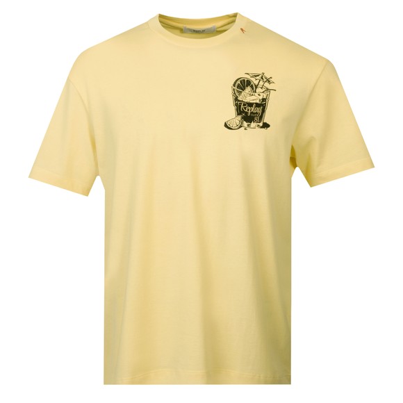 Replay Mens Yellow Cocktail T-Shirt