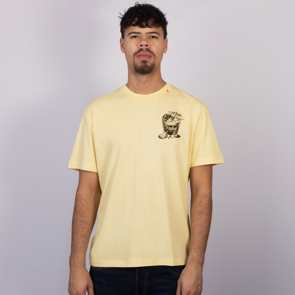 Replay Mens Yellow Cocktail T-Shirt