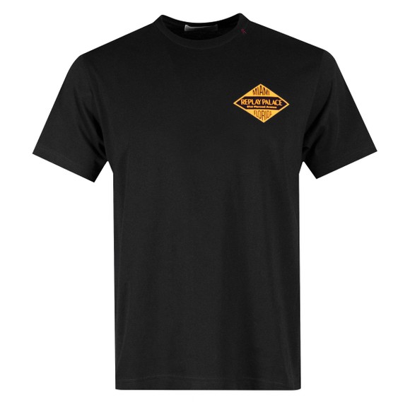 Replay Mens Black Miami Palace T-Shirt