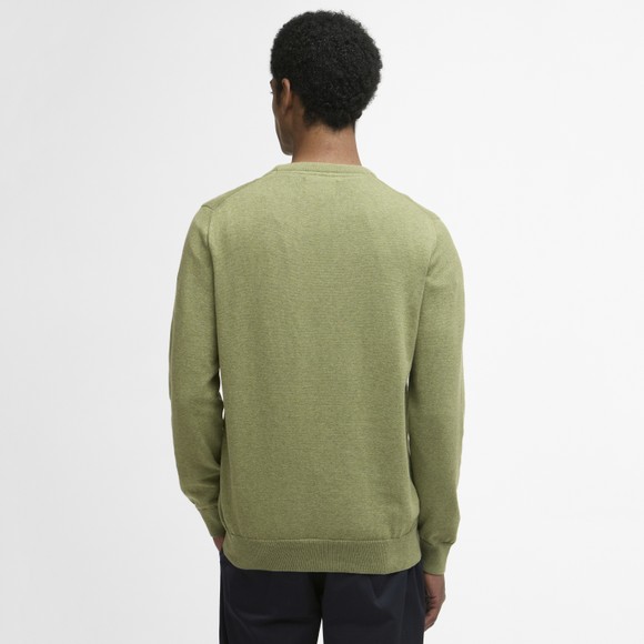 Barbour Lifestyle Mens Green Pima Cotton Crew Jumper #4