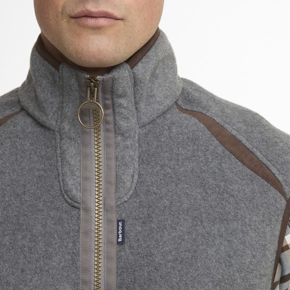 Barbour Lifestyle Mens Grey Langdale Fleece Gilet #3
