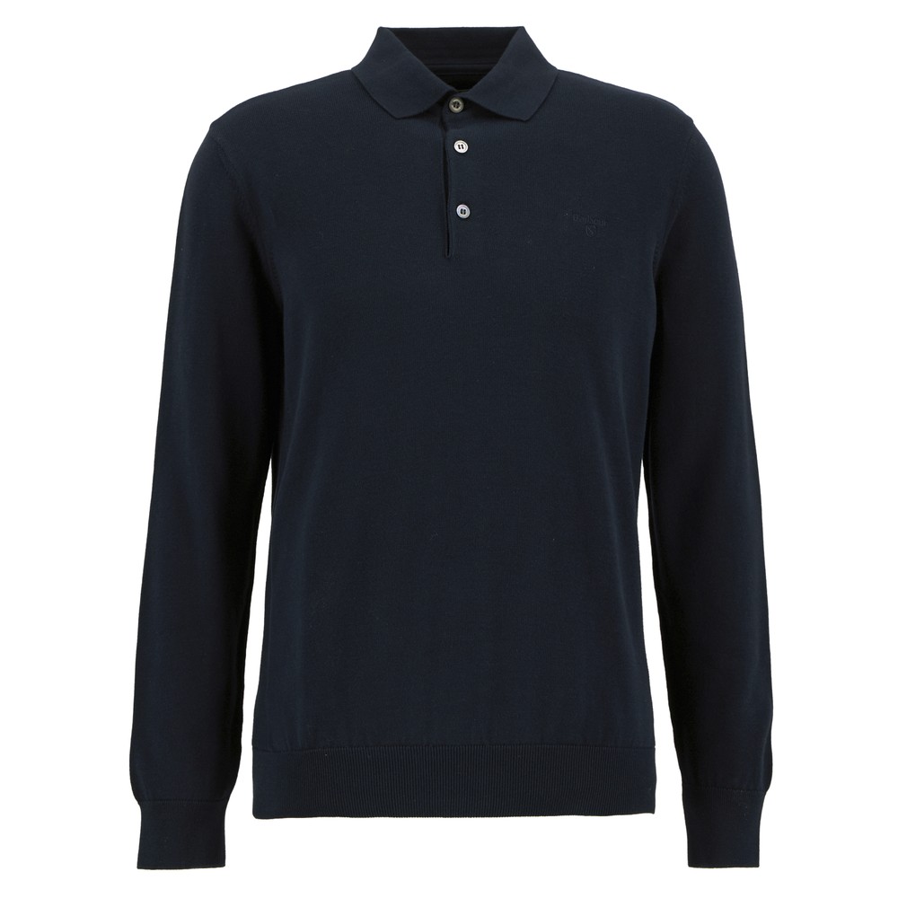 Pima Cotton LS Knitted Polo Shirt