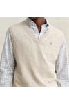 Gant Mens Beige Classic Cotton Slipover