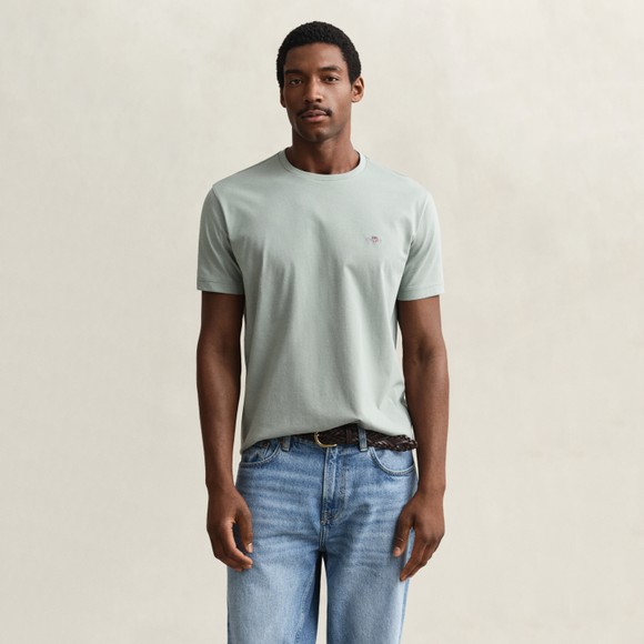 Gant Mens Green Shield Short Sleeve  T-Shirt
