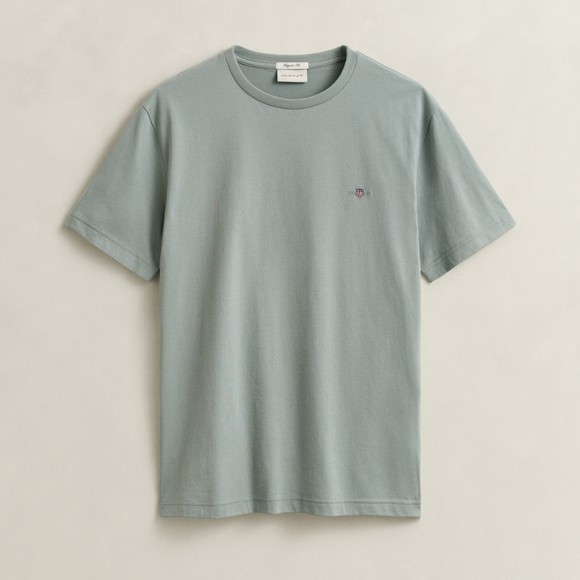Gant Mens Green Shield Short Sleeve  T-Shirt