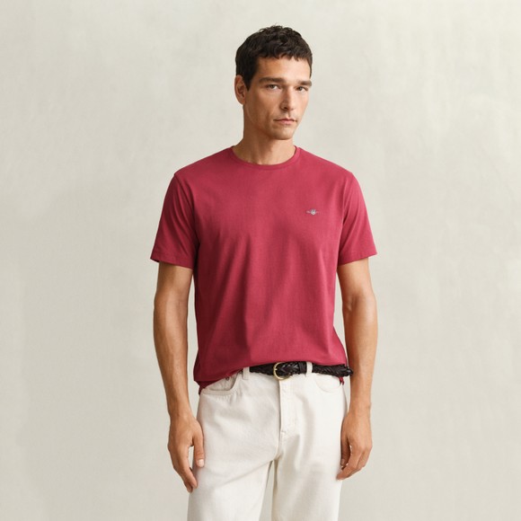 Gant Mens Red Shield Short Sleeve  T-Shirt