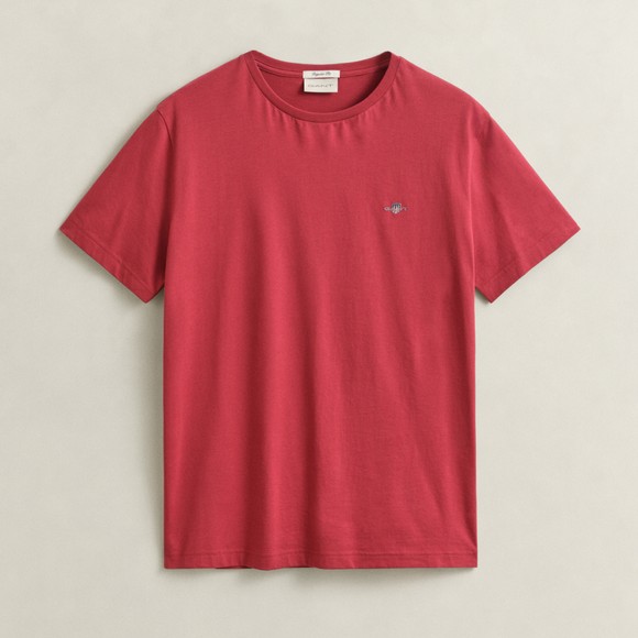 Gant Mens Red Shield Short Sleeve  T-Shirt