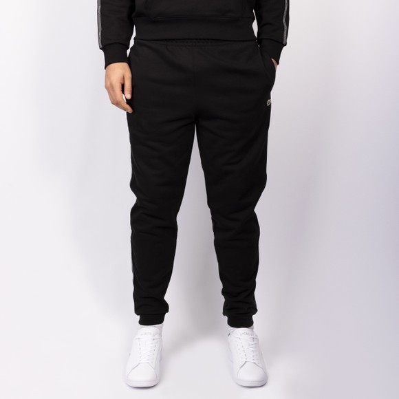 Lacoste Mens Black Logo Stripe Jogger #3