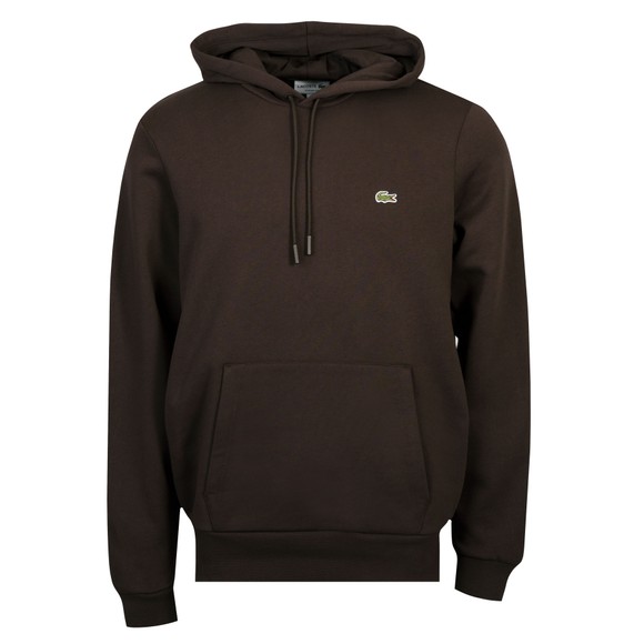 Lacoste Mens Brown SH9623 Hooded Sweatshirt #1