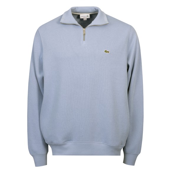 Lacoste Mens Blue SH1927 Half Zip Sweatshirt #1