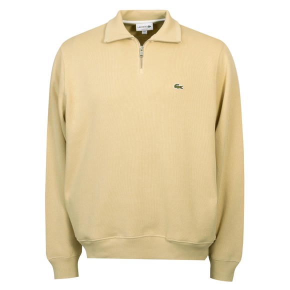 Lacoste Mens Beige SH1927 Half Zip Sweatshirt #1