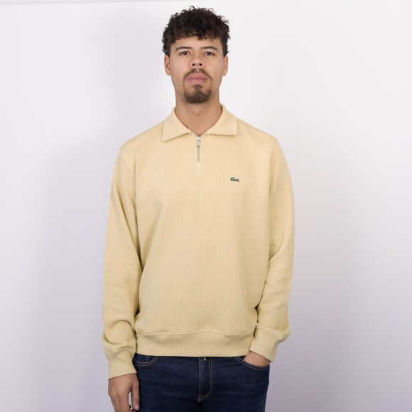 Lacoste Mens Beige SH1927 Half Zip Sweatshirt #2