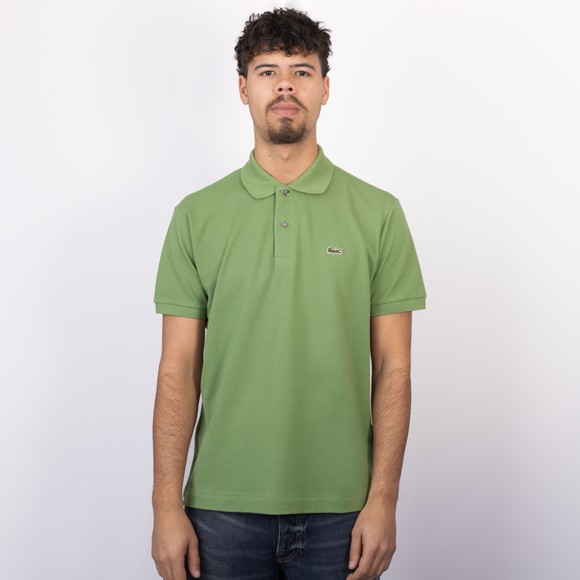 Lacoste Mens Green L1212 Plain Polo Shirt #2