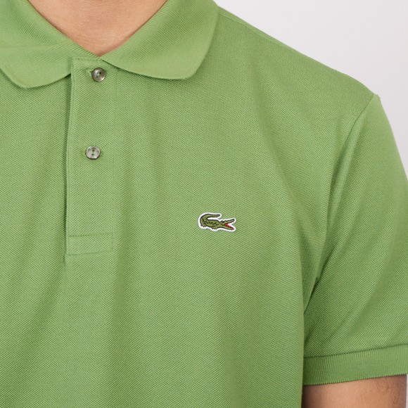 Lacoste Mens Green L1212 Plain Polo Shirt #3