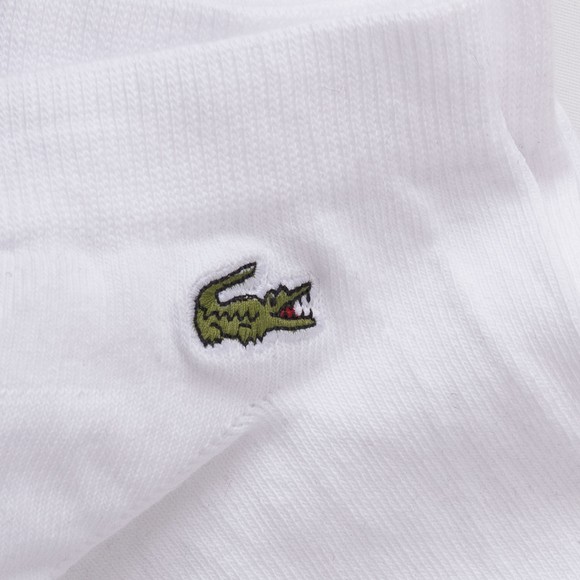 Lacoste Mens White RA2917 3 Pack Trainer Socks #2