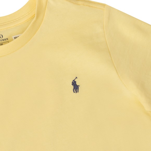 Polo Ralph Lauren Boys Yellow Boys Cotton Jersey Crew T Shirt #3