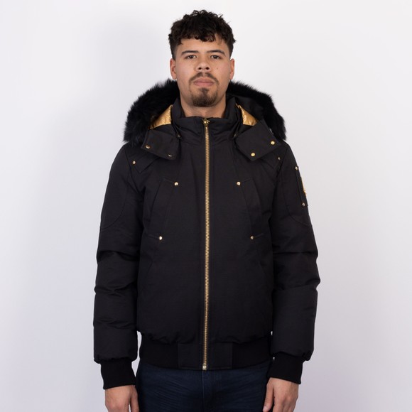 Moose Knuckles Mens Black Ballistic Bomber #3