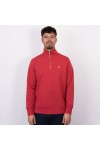 Gant Mens Red Shield Quarter Zip Sweatshirt