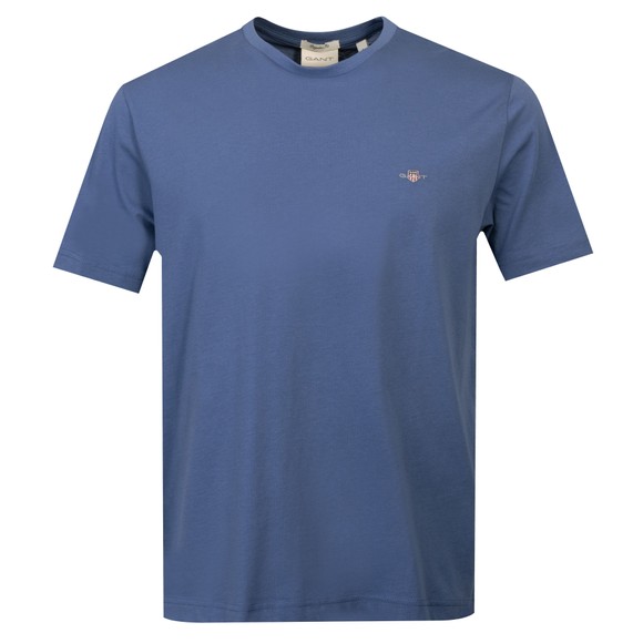 Gant Mens Blue Shield Short Sleeve  T-Shirt