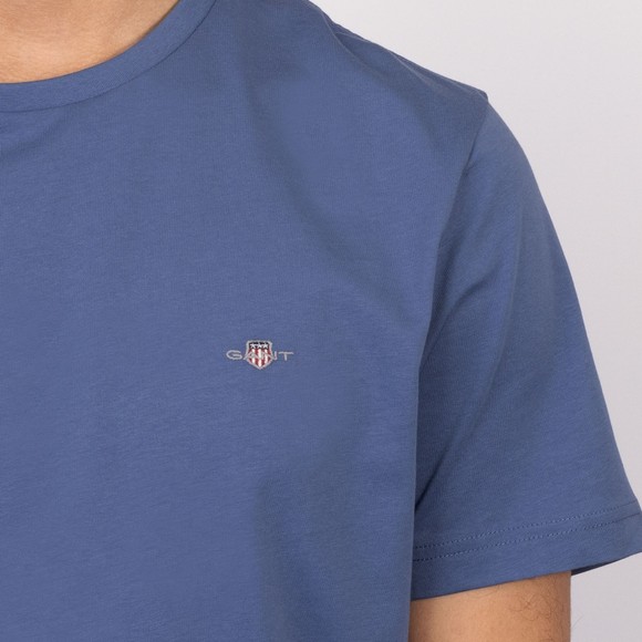 Gant Mens Blue Shield Short Sleeve  T-Shirt main image