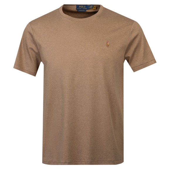 Polo Ralph Lauren Mens Beige Custom Slim Fit Pima Cotton T Shirt #1