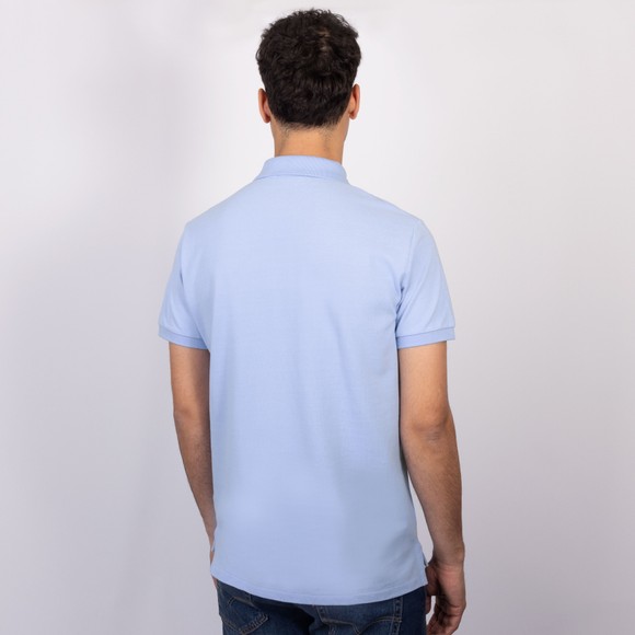 Polo Ralph Lauren Mens Blue Custom Slim Fit Short Sleeve Polo Shirt #4