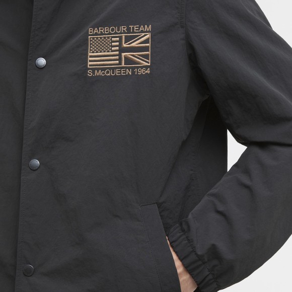Barbour Int. Steve McQueen Mens Black Coach Casual Jacket #3