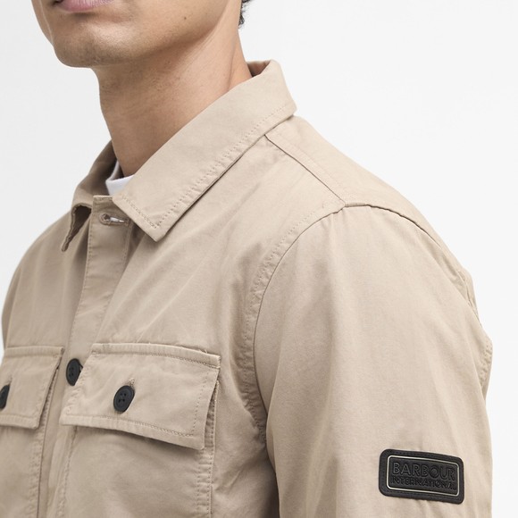 Barbour International Mens Beige Arlo Overshirt #3