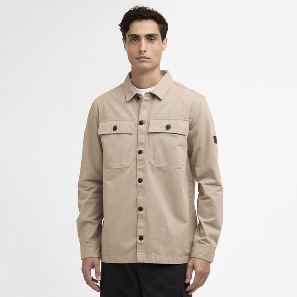 Barbour International Mens Beige Arlo Overshirt #2