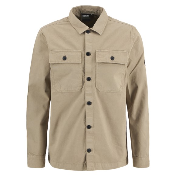Barbour International Mens Beige Arlo Overshirt #1