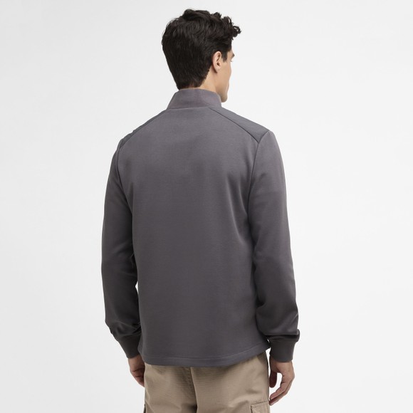 Barbour International Mens Grey Ethan Full Zip Sweatshirt #4