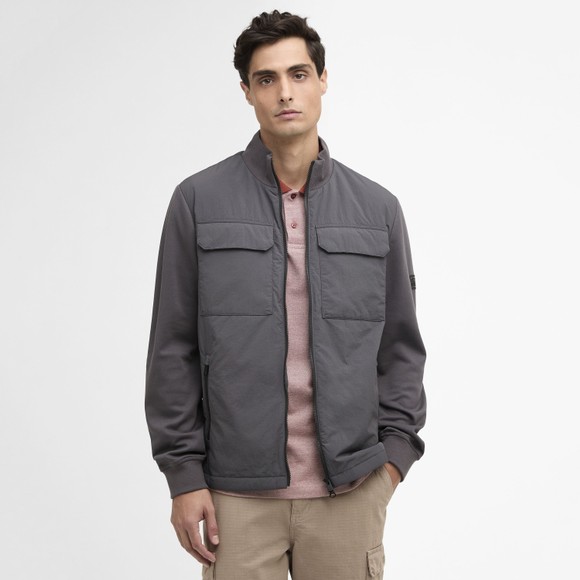 Barbour International Mens Grey Ethan Full Zip Sweatshirt #3
